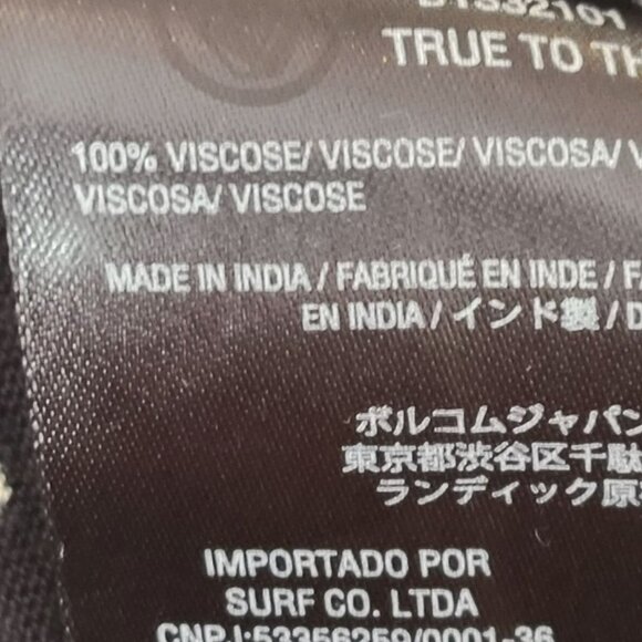 Volcom Women's Long faux wrap Sleeve Dress Size S - Picture 9 of 11